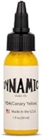 Dynamic Color Co Traditional Tattoo Ink Set - 1oz Bottles (Black, Canary Yellow, Blue, Green, Fire Red) — image 4