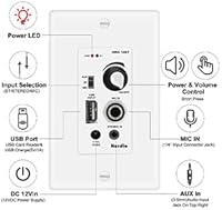 Herdio HCS-5022 5.25 Inch Bluetooth Ceiling Speakers with Wall Mount Amplifier Receiver System — image 4