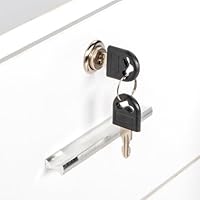 OmySalon Wall Mount Barber Station with Storage Cabinet and Shelves (White) — image 6