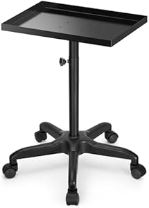 FLOLXNB Salon Tray Cart Premium Metal Tattoo Tray Rolling Trolley Review