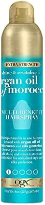 OGX Extra Strength Argan Oil of Morocco Heat Protection Hairspray, 8oz