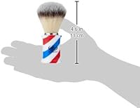 Omega 46735 Barber Pole Fiber Shaving Brush Hi-Brush Blue — image 5