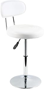 FURWOO White PU Leather Swivel Salon Chair Review