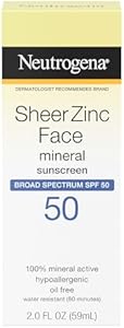 Neutrogena Sheer Zinc Oxide Dry-Touch Face Sunscreen SPF 50, 2 fl. oz Review