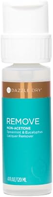 Dazzle Dry Remove Non-Acetone Lacquer Remover, Spearmint + Eucalyptus, 4 Fl Oz