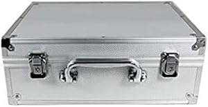 Large Tattoo Case Tattoo Kit Box - Aluminum Traveling Convention Carry Case (Silver)