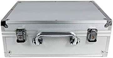 Large Tattoo Case Tattoo Kit Box - Aluminum Traveling Convention Carry Case (Silver)