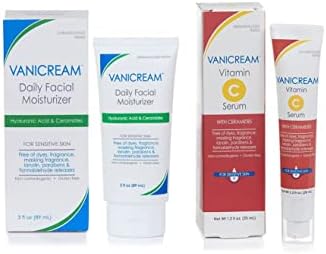 Vanicream Daily Facial Moisturizer 3 fl oz & Vitamin C Serum 1.2 fl oz