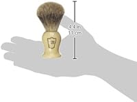 Parker 3-Band Pure Badger Bristle Shaving Brush – Faux Ivory Handle — image 6