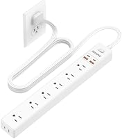 Maxpw 6 Ft Power Strip Surge Protector with 7 Outlets & 4 USB Ports — image 1