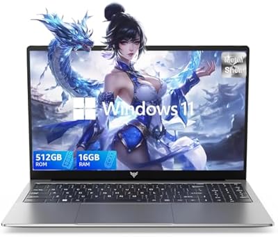 KAIGERR LX15 Laptop with Intel N97, 16GB RAM, 512GB SSD
