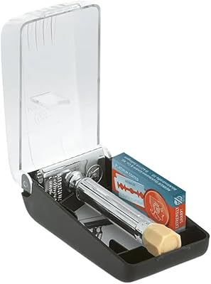 MERKUR 500C Short Handle Adjustable Blade Gap Safety Razor Set