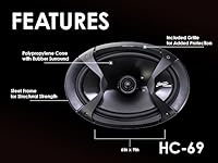 STINGER HC-69 6x9 Coaxial Car Speakers — image 5