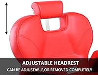 Paddie Red Barber Chair Heavy Duty Reclining Hydraulic — image 8