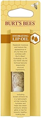 Burt's Bees Hydrating Lip Oil with Sweet Almond Oil, 1 Tube (Pack of 4)