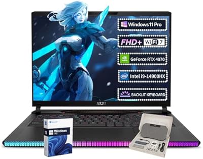 MSI Raider GE68HX Gaming Laptop, 16″ FHD+ Display, Intel i9-14900HX, 64GB RAM, 4TB SSD, RTX 4070