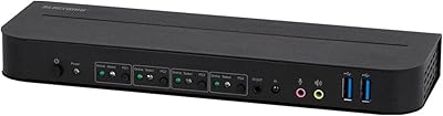 Monoprice Blackbird 4K DisplayPort 1.4 and USB 3.0 KVM Switch