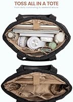 LOVEVOOK Large Puffer Tote Bag with Zipper — image 3