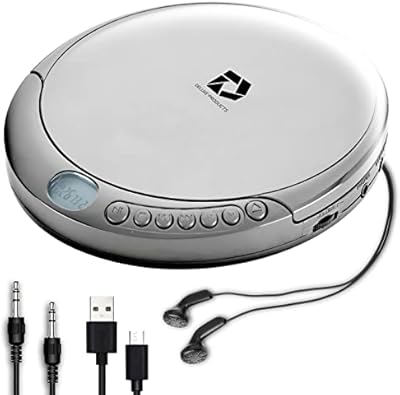 Deluxe Products DP-PCD-001-SIL Portable CD Player