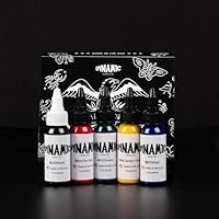 Dynamic Color Co Traditional Tattoo Ink Set - 1oz Bottles (Black, Canary Yellow, Blue, Green, Fire Red) — image 2