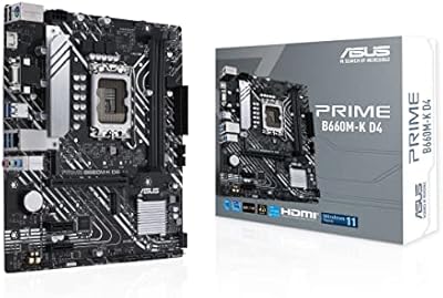 ASUS Prime B660M-K D4 Gaming Motherboard