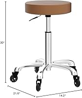 Syiole Rolling Salon Stool Swivel Chair with Wheels — image 2