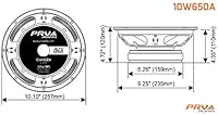 PRV Audio 10W650A 10-Inch Woofer Speaker — image 7