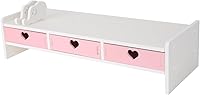 CONKAWACA Kawaii Monitor Stand with 3 Drawers — image 2
