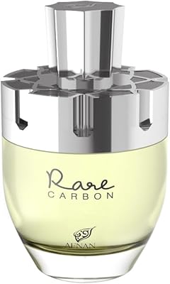 Afnan Rare Carbon Eau De Parfum Spray for Men, 3.4 Fl. Oz