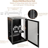 Tecmojo 18U Wall Mount Rack Network Cabinet — image 4