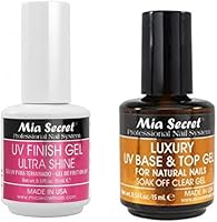 Mia Secret UV Finish Gel Ultra Shine 0.5 oz & Luxury UV Base & Top Gel 0.5 oz — image 1