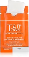 TanTowel Women's Half Body Tan Towelettes - Dark, 10 Count — image 3
