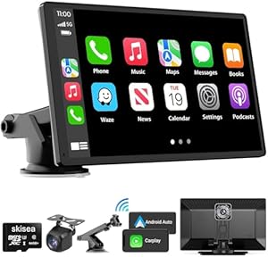 RLIERCI 9″ Wireless Carplay Screen with 4K Dash Cam Review