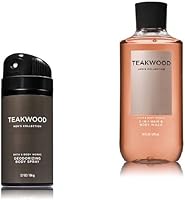 Bath & Body Works Teakwood Deodorizing Body Spray & 2-in-1 Hair and Body Wash 150mL — image 1