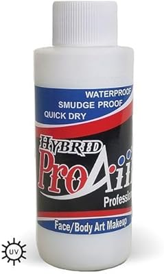 ShowOffs ProAiir Face and Body Painting Makeup - Flo White 2oz