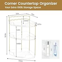 FELIZHOUSE 3-Tier Makeup Organizer - Amber — image 4