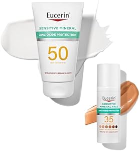 Eucerin Sun Sensitive Mineral Sunscreen Lotion SPF 50 + Tinted Mineral Face Sunscreen SPF 35 Review