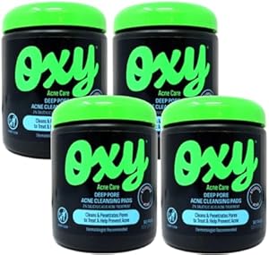 OXY Daily Defense Cleansing Pads 90 Each (Pack of 4)