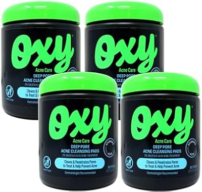 OXY Daily Defense Cleansing Pads 90 Each (Pack of 4)