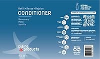 Plaine Products Eco-Friendly Shampoo and Conditioner - Rosemary, Mint, Vanilla - 16 oz — image 6