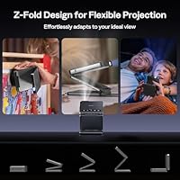 Aurzen ZIP Tri-Fold Mini Projector — image 2