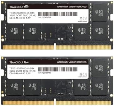 TEAMGROUP Elite SODIMM DDR5 64GB (2x32GB) 5600MHz