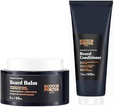 Scotch Porter Conditioning Beard Balm & Conditioner 3oz & 7.1oz
