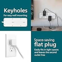 Philips EZFit 8-Outlet Surge Protector Power Strip — image 6