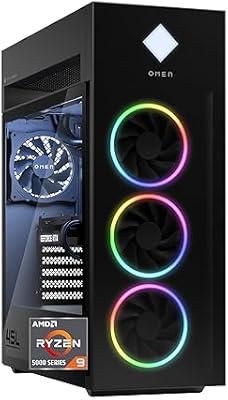 HP OMEN 45L Gaming Desktop, AMD Ryzen 9 5900X, 32GB RAM, 1TB SSD, RTX 3080 Ti