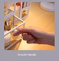 MOOCHI White Vintage Glass Cosmetic Makeup Organizer — image 7
