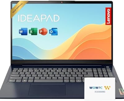 Lenovo IdeaPad 15.6-inch Laptop, 12GB RAM, 512GB SSD, Intel Celeron N4500