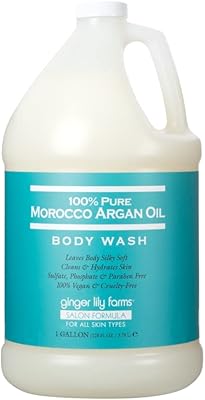 Ginger Lily Farms 100% Pure Morocco Argan Oil Body Wash 1 Gallon