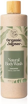 Organic Jaguar Natural Body Wash with Aloe Vera Gel and Shea Butter, Unscented, 13.5 fl oz