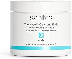 Sanitas Skincare Therapeutic Cleansing Pads, 50 Pads